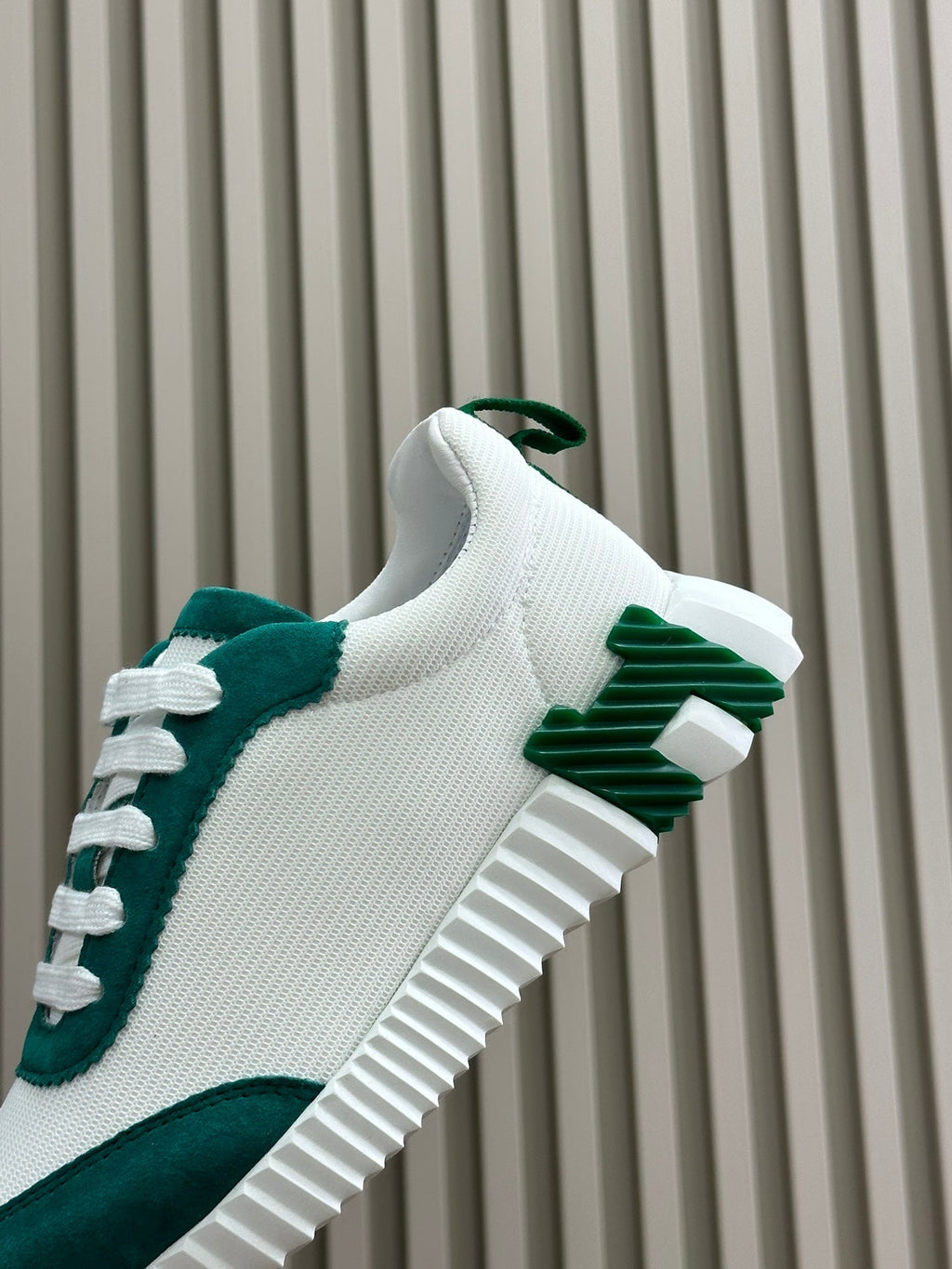 HERMES BOUNCING SNEAKERS TEAL MIX WHITE CALFSKIN