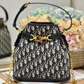 DIOR CEST CD 24CM BLUE OBLIQUE EMBROIDERY